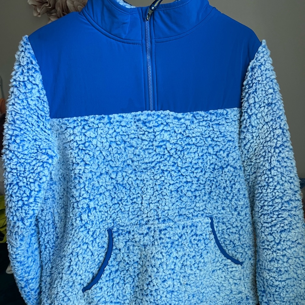 Blue Fleece Pullover